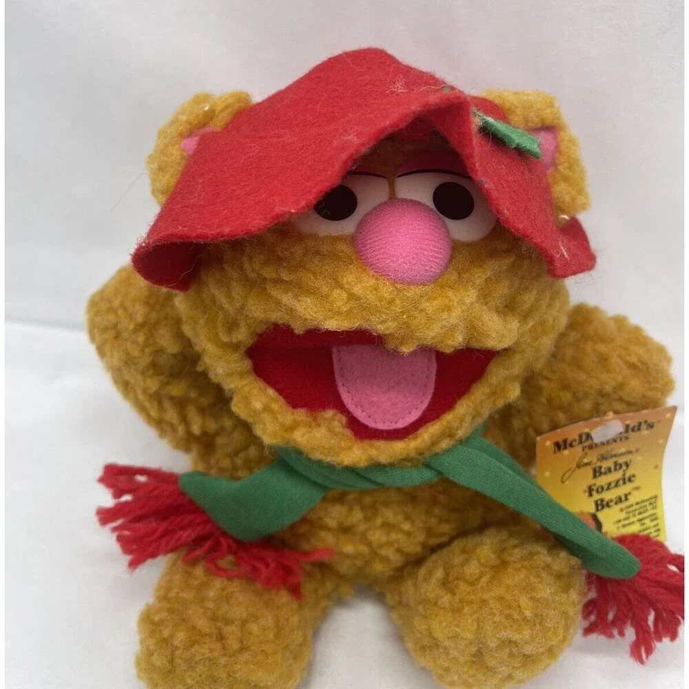 1987 McDonald's Baby Fozzie Bear Muppets Hat Jim Plush Henson Stuffed Animal